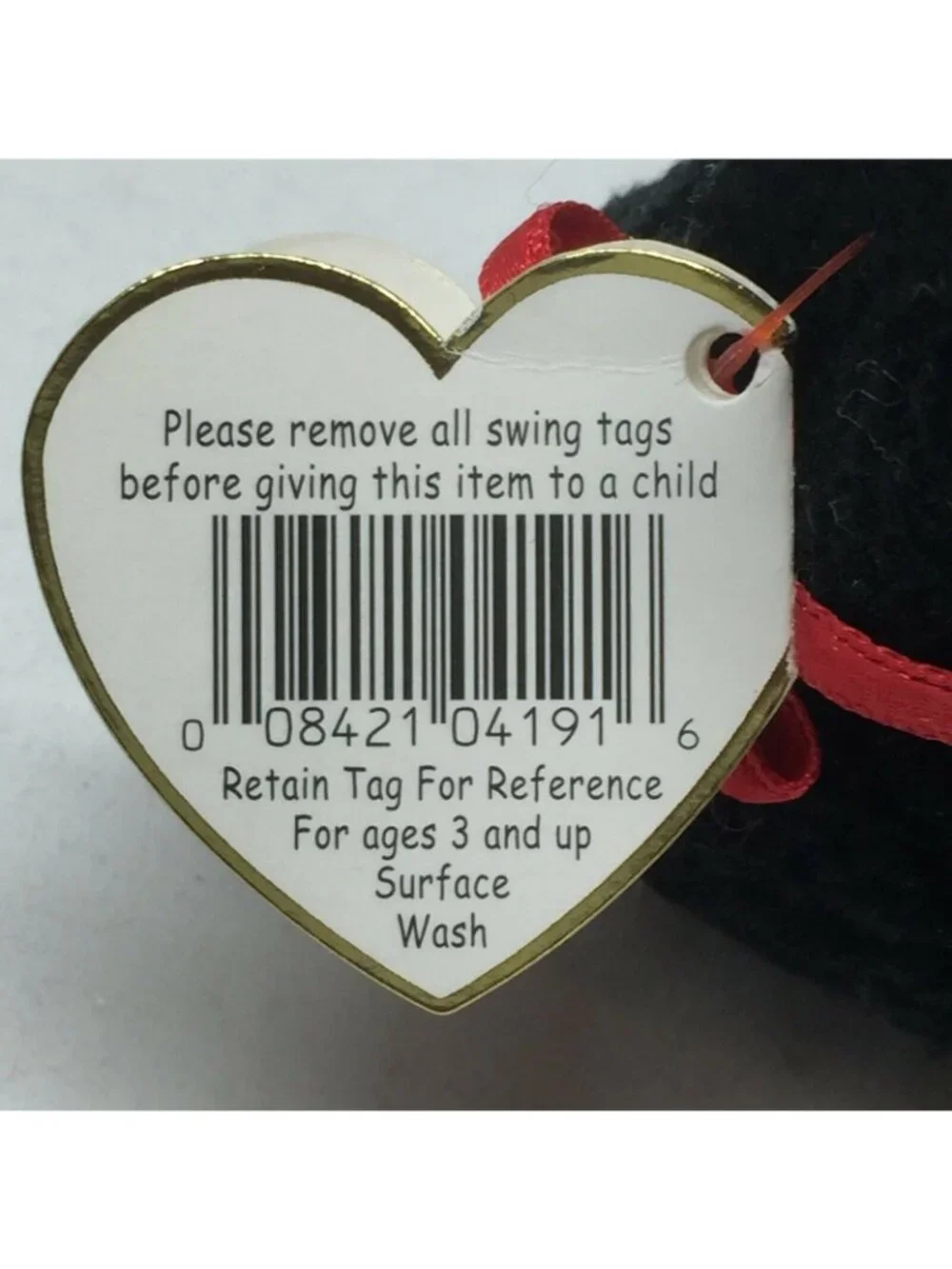 Ty Beanie Baby GiGi Dog Poodle Plush Stuffed Animal Retired W Tag April 7 1997